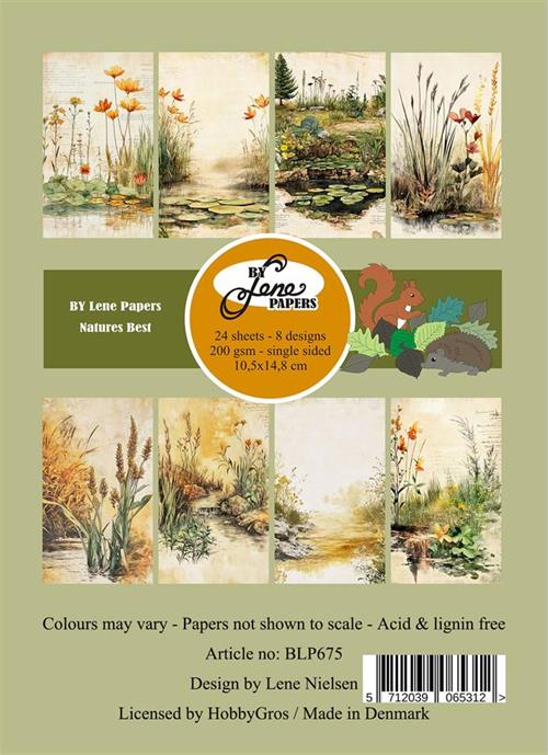 By Lene Natures best 24 ark A6 10,5x14,85dm 200g